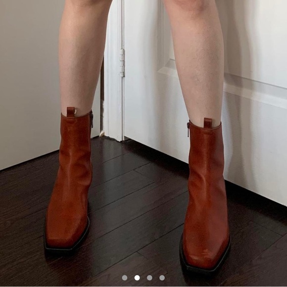 Anne Demeulemeester Russet Western Boots - Picture 2 of 4